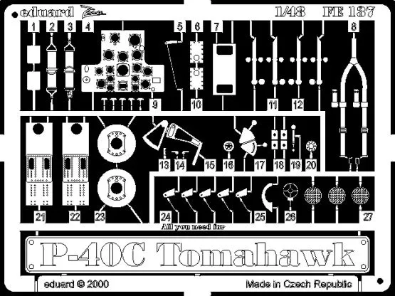 P-40C for Academy - Zoom 1:48