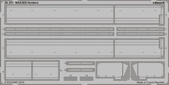 M4A3E8 fenders für Italeri 1:35