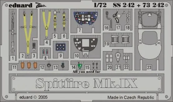 Spitfire Mk.IX P.E. für Hasegawa - Zoom 1:72