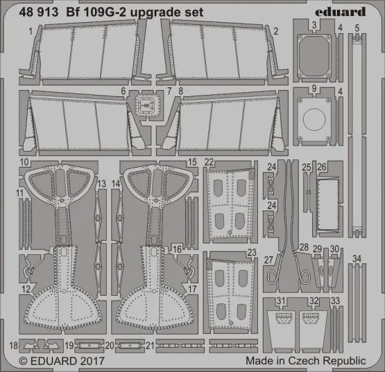 Bf 109G-2 upgrade set for Eduard 1:48