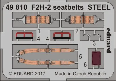 F2H-2 seatbelts STEEL 1:48