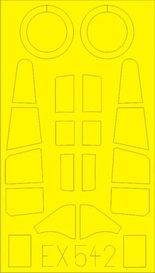 P-40C Mask for Bronco 1:48