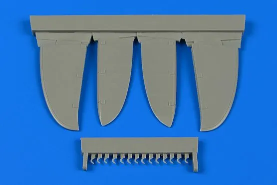 Macchi C.202 (early) control surfaces for Hasegawa 1:48