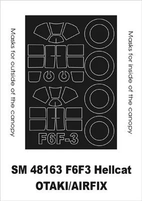 F6F-3 Hellcat mask für Otaki/ Airfix 1:48