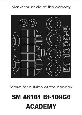 Bf 109G-6 mask for Academy 1:48