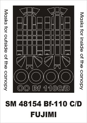 Bf 110C/D mask for Fujimi 1:48