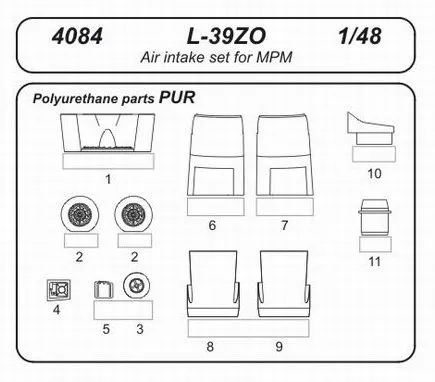 L-39 Air intake set for Special Hobby 1:48