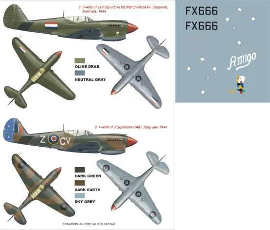 P-40N super mask für Hasegawa 1:32