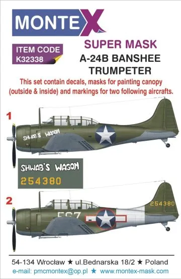 A-24B super mask für Trumpeter 1:32