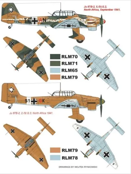 Ju 87R-2 super mask für Trumpeter 1:32
