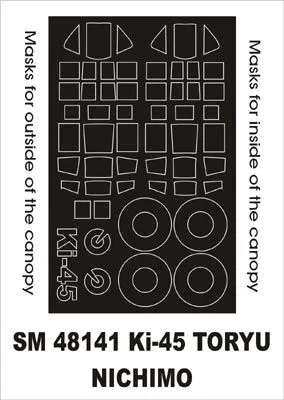 Ki-45 Kai Toryu mask for Nichimo 1:48