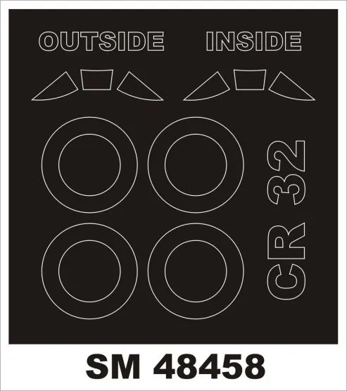 Fiat CR 32 mask für Special Hobby 1:48 Fiat CR 32 mask für Special Hobby 1:48