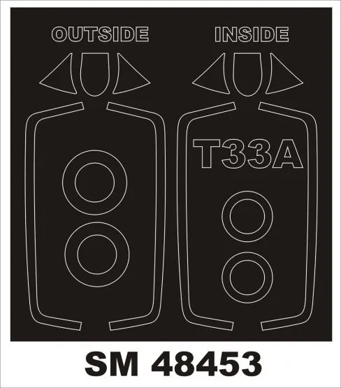 T-33A mask for G.W.H 1:48