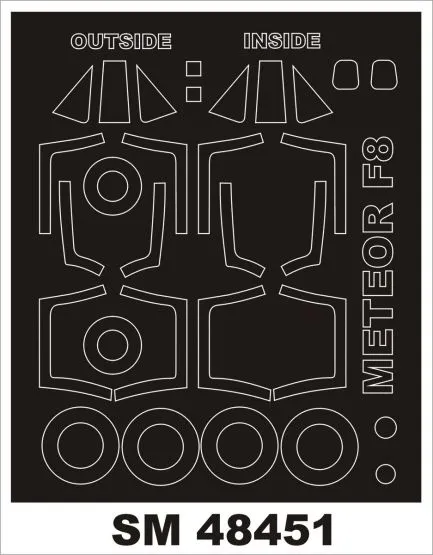 Meteor F8 mask für Airfix 1:48