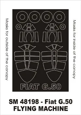 Fiat G.50 mask für Flying Machines 1:48