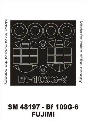 Bf 109G-6 mask für Fujimi 1:48