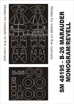 B-26 mask for Revell 1:48