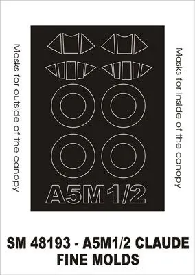 A5M1/2 Claude mask für Fine Molds 1:48