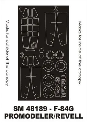 F-84G mask for Promodeler/ Revell 1:48
