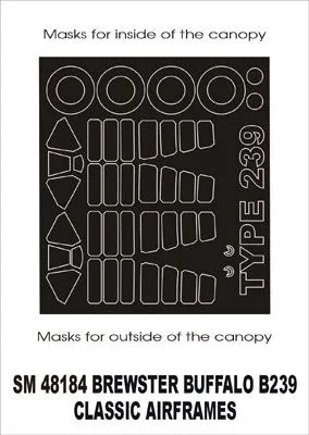 Buffalo type 239 mask for Classic Airframes 1:48
