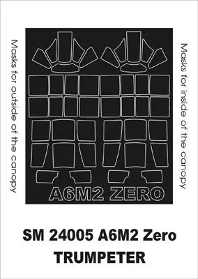 A6M2b Zero mask für Trumpeter 1:24