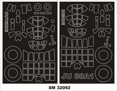 Junkers Ju 88A-1 Mask for Revell 1:32 Junkers Ju 88A-1 Mask for Revell 1:32