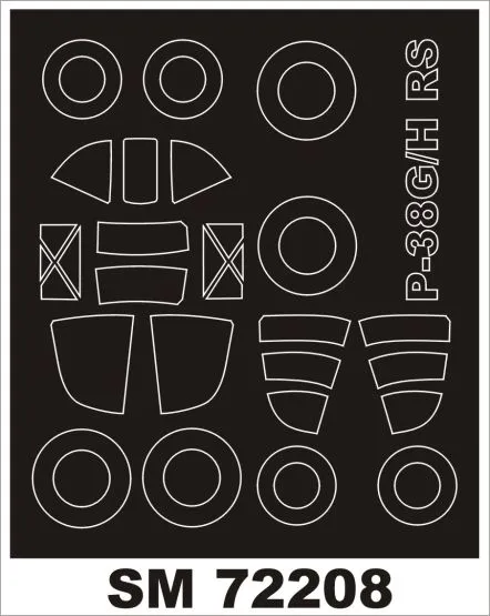 P-38G/H mask for RS Models 1:72