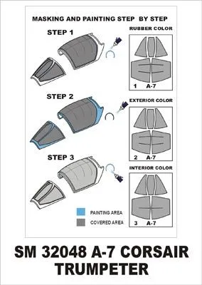 A-7 mask für Trumpeter 1:32