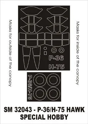 P-36/ H-75 mask für Special Hobby 1:32