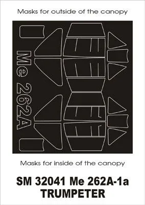 Me 262A mask for Trumpeter 1:32
