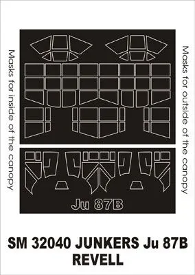 Ju 87B mask für Revell 1:32