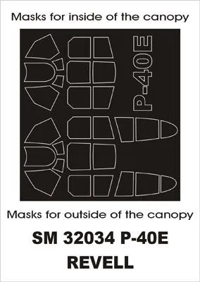 P-40E mask for Revell 1:32