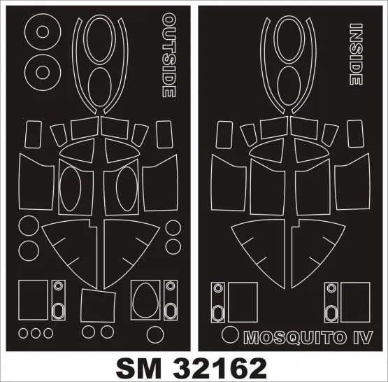 MOSQUITO IV mask for H.K. Models 1:32 MOSQUITO IV mask for H.K. Models 1:32