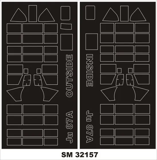 Ju 87A mask für Trumpeter 1:32