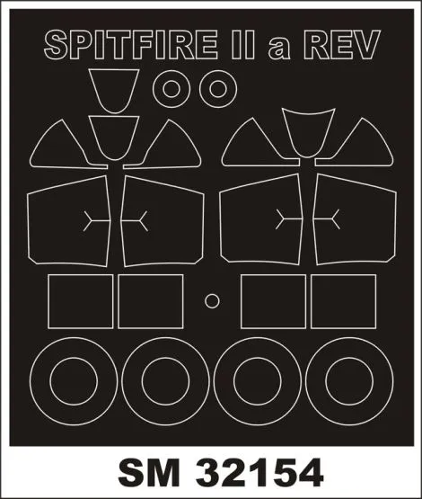 Spitfire Mk.II mask für Revell 1:32