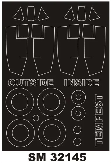 Tempest Mk.Vc mask für PCM 1:32