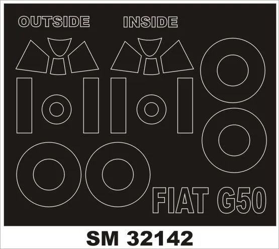 Fiat G.50 mask für Special Hobby 1:32