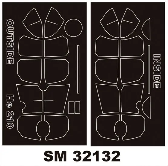He 219A-2/5/7 UHU mask for Revell 1:32