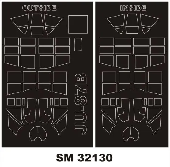 Ju 87B mask für Trumpeter 1:32