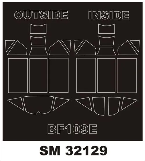 Bf 109E-4/7 mask für Dragon 1:32
