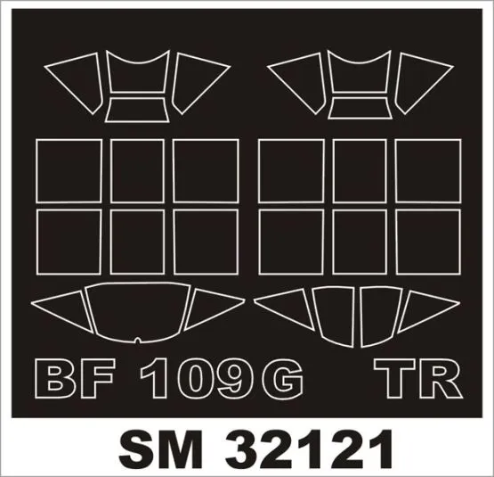 Bf 109G-6 mask for Trumpter 1:32