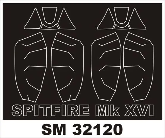 Spitfire Mk.XVI mask for Tamiya 1:32