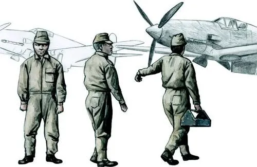 Japanese Army AF Mechanics, WW II 1:72