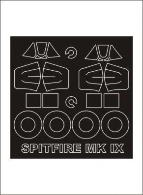 Spitfire Mk.IX mask for PCM 1:32