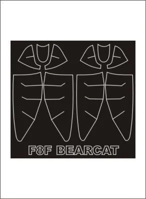 F8F Bearcat mask für Trumpeter 1:32