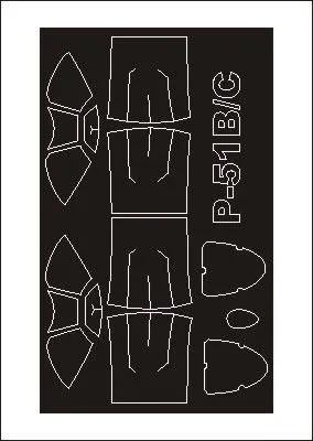 P-51B/C (Malcolm Hood) mask for Trumpeter 1:32