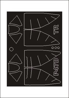 P-47D (BUBBLETOP) mask für Trumpeter 1:32