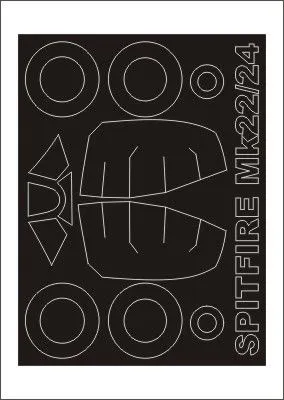 Spitfire Mk.22-24 mask for Revell 1:32