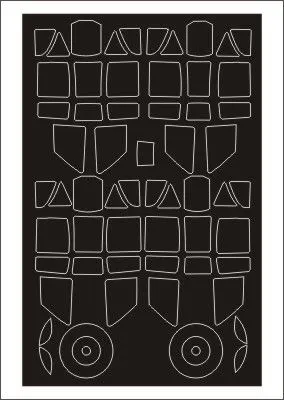 Ki-61-I mask for Hasegawa 1:32 Ki-61-I mask for Hasegawa 1:32