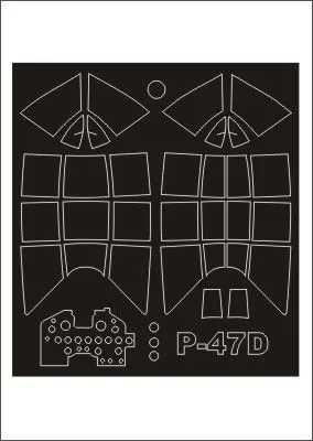P-47D Razorback mask for Trumpeter 1:32